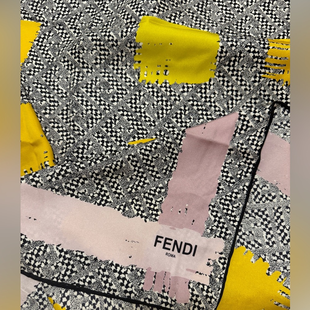 Authentic Fendi silk scarf